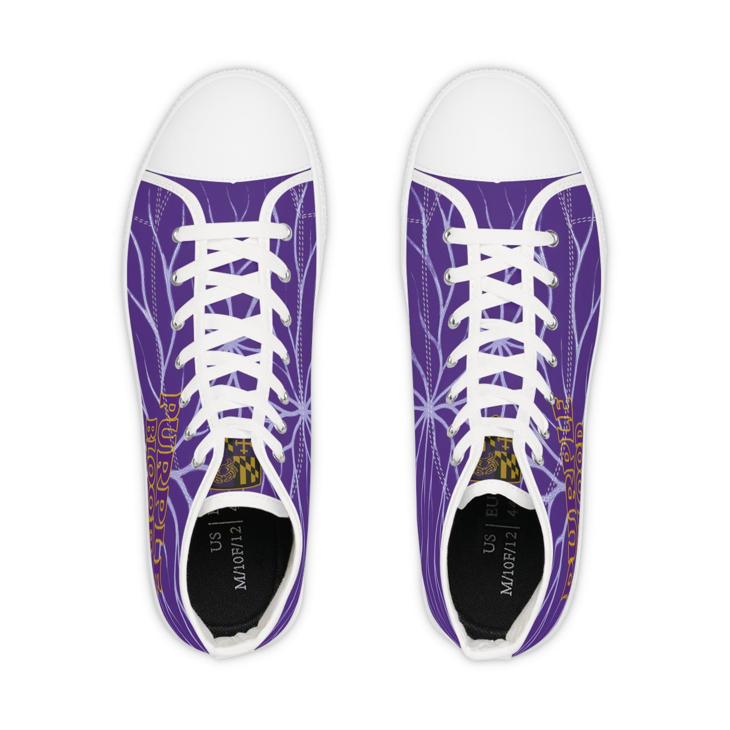 High Top Sneakers Purple Blood Design