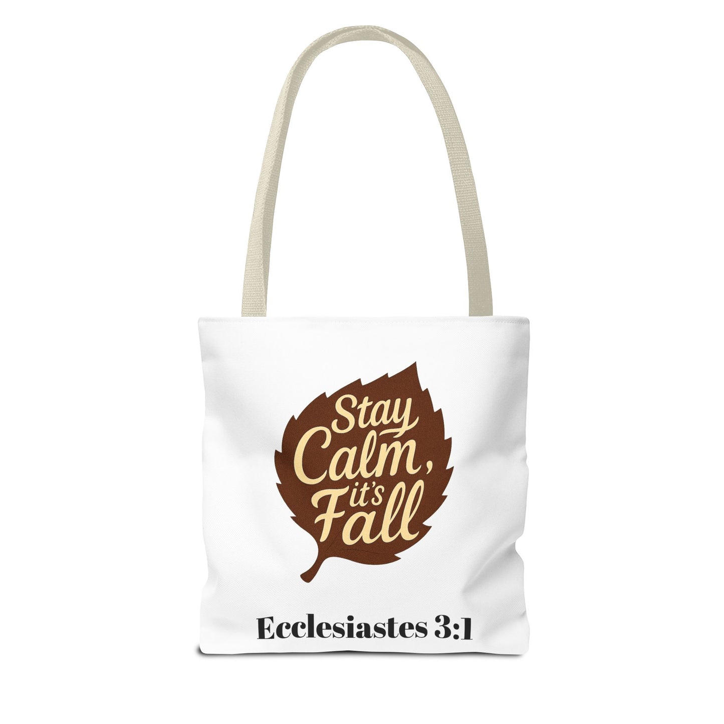Fall Tote Bag, Autumn Style, Inspirational Quote, Eco-Friendly, Seasonal Gift, Church Bag, Personalized Tote