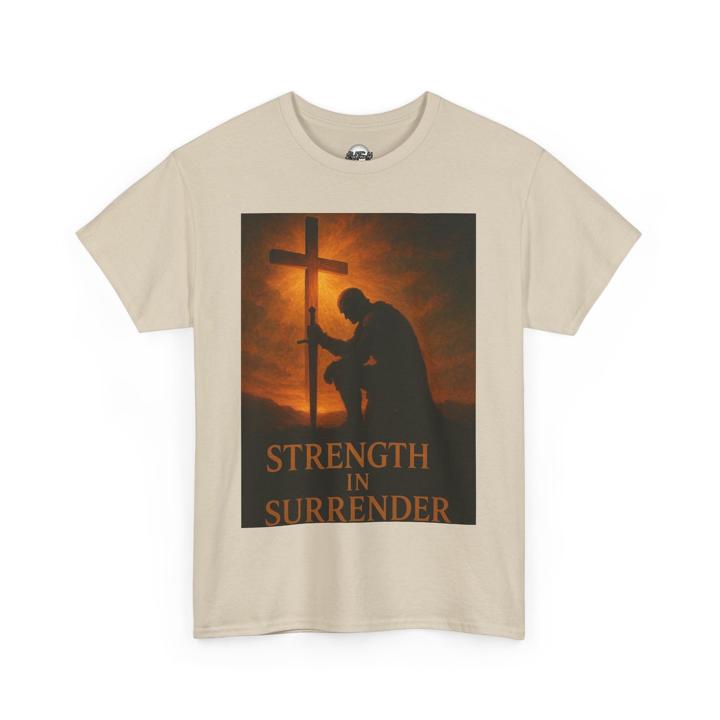 Strength in Surrender Unisex Heavy Cotton Tee - Inspirational Faith T-Shirt for Hope and Comfort