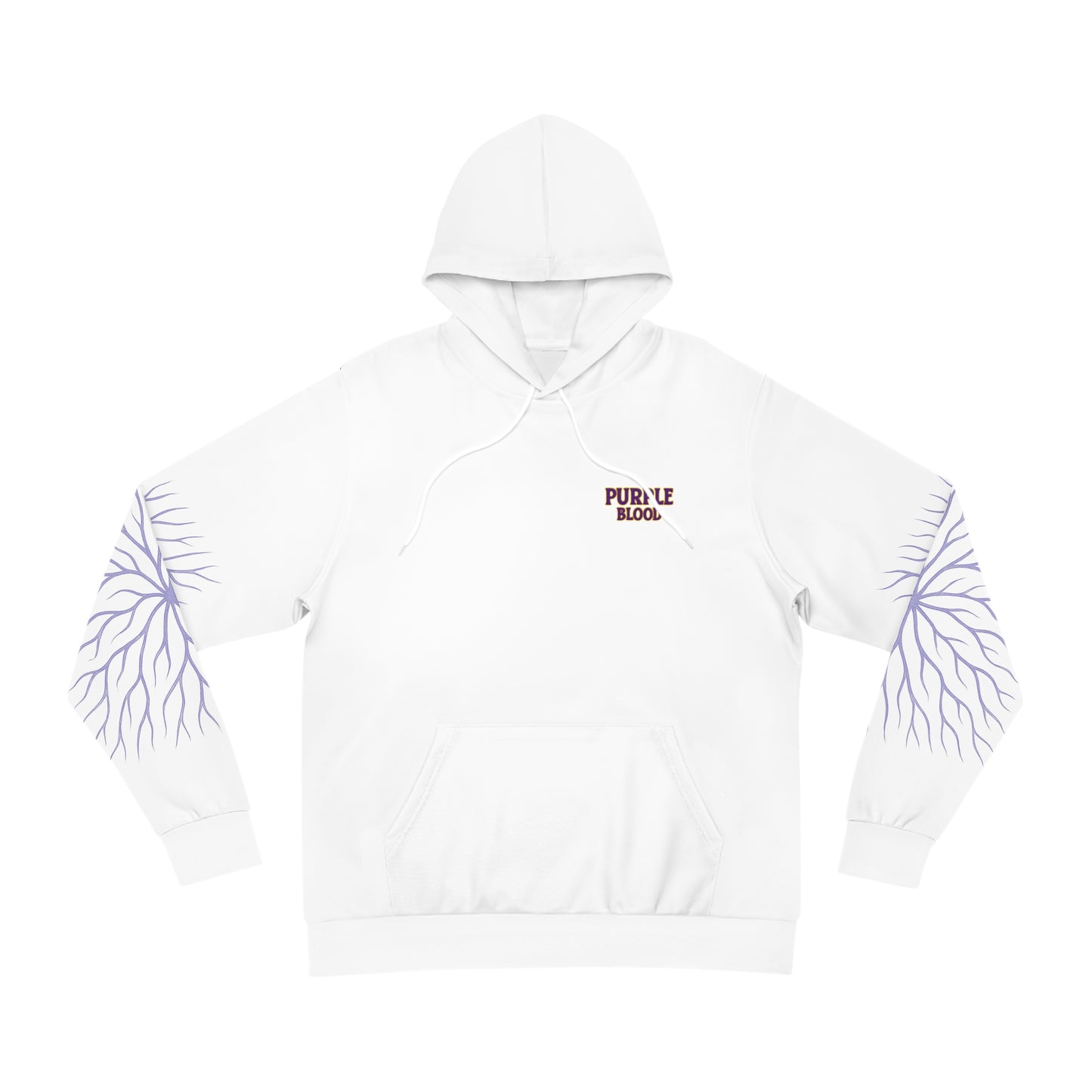 Purple Blood AOP Hoodie for Baltimore Fans, Trendy Streetwear, Unique Gift for Sports Lovers, Stylish Fall Wardrobe Essential, Casual Outfit