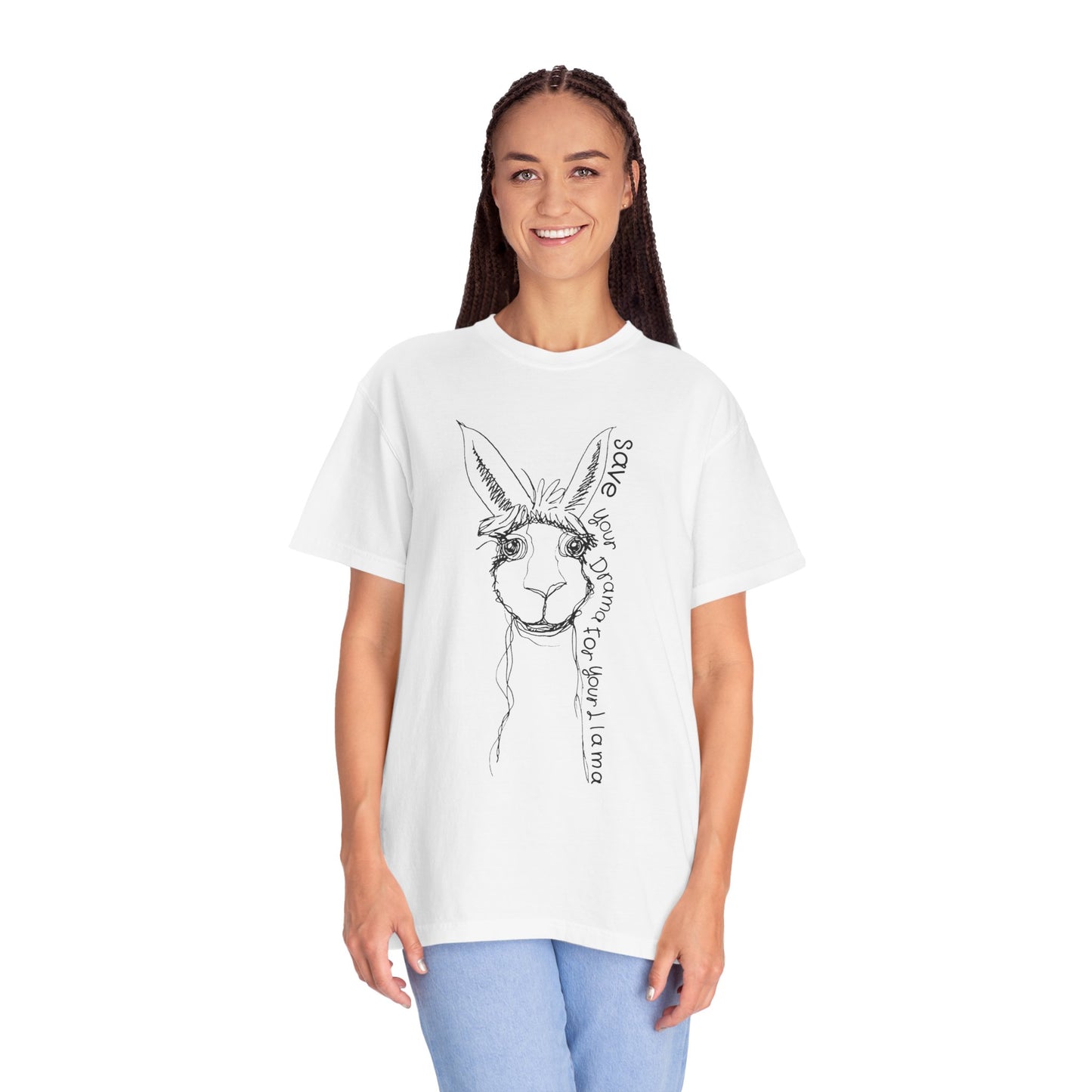 Llama Graphic T-shirt - Save Your Drama for Your Llama