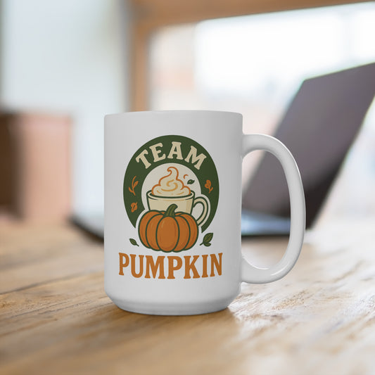 Team Pumpkin Coffee Mug - Fall Decor, Thanksgiving Gift, Pumpkin Spice Lovers, Autumn Vibes, Cozy Kitchen Essential