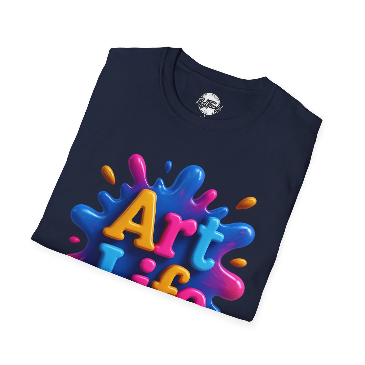 Art Life Unisex Softstyle T-Shirt | Creative Gift for Artists, Art Lovers, Birthday Present, Unique Apparel, Casual Wear
