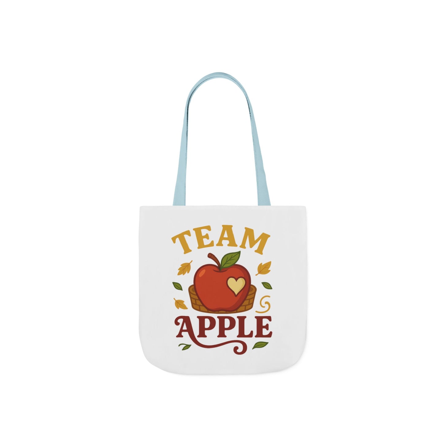 Team Apple Tote Bag | Fun Canvas Bag for Teachers, Students, Fall Events, Eco-Friendly Gift, Apple Lovers