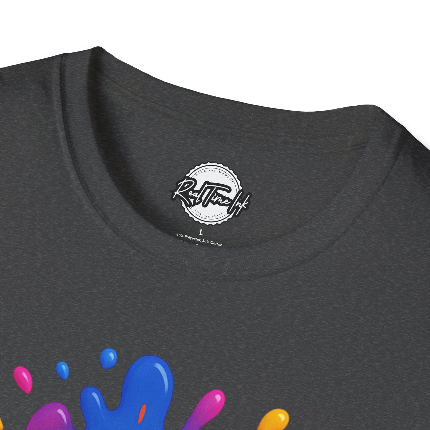 Colorful Art Vibes Unisex T-Shirt, Artistic Tee, Trendy Graphic Shirt, Creative Apparel, Gift for Artists, Summer Fashion
