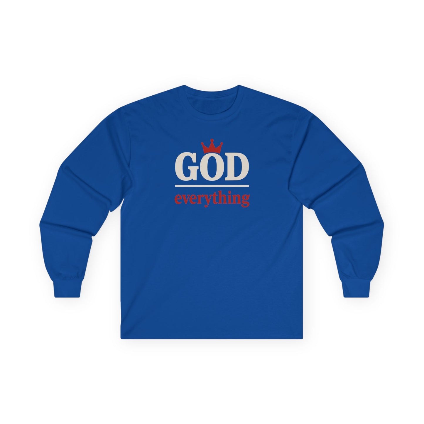 Christian Long Sleeve Tee - God over Everything