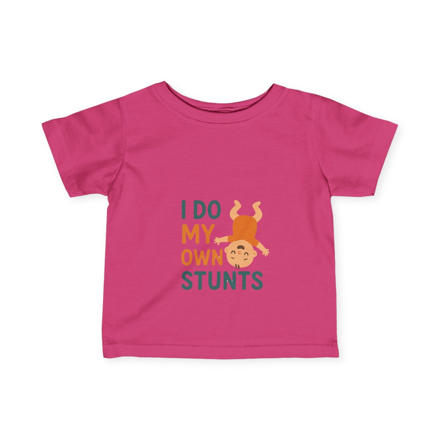 I Do My Own Stunts Infant Tee - Playful Baby Shirt for Adventurous Kids