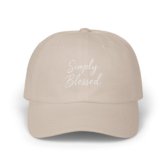 Simply Blessed Classic Dad Cap | Casual Everyday Hat, Gift for Dads, Summer Fashion, Positive Vibes, Outdoor Activities