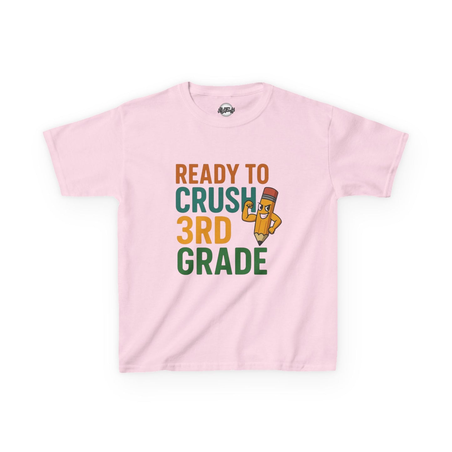 Ready to Crush 3rd Grade Kids Tee, Fun Youth Shirt, Back to School Gift, Classroom Outfit, Inspirational Kids Apparel
