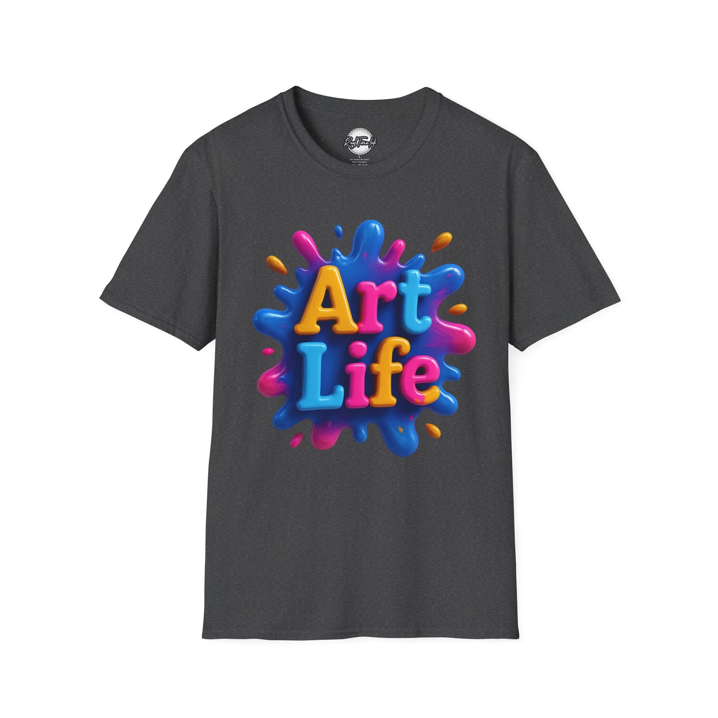 Art Life Unisex Softstyle T-Shirt | Creative Gift for Artists, Art Lovers, Birthday Present, Unique Apparel, Casual Wear