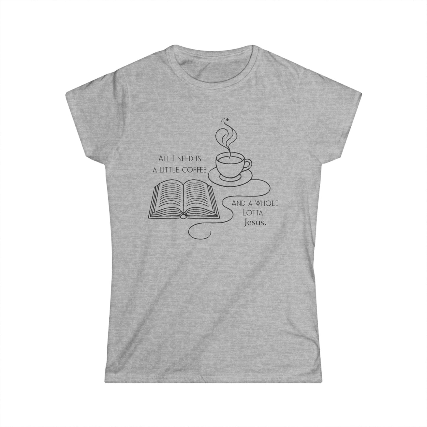 Women's Tee - Coffee & Jesus Design