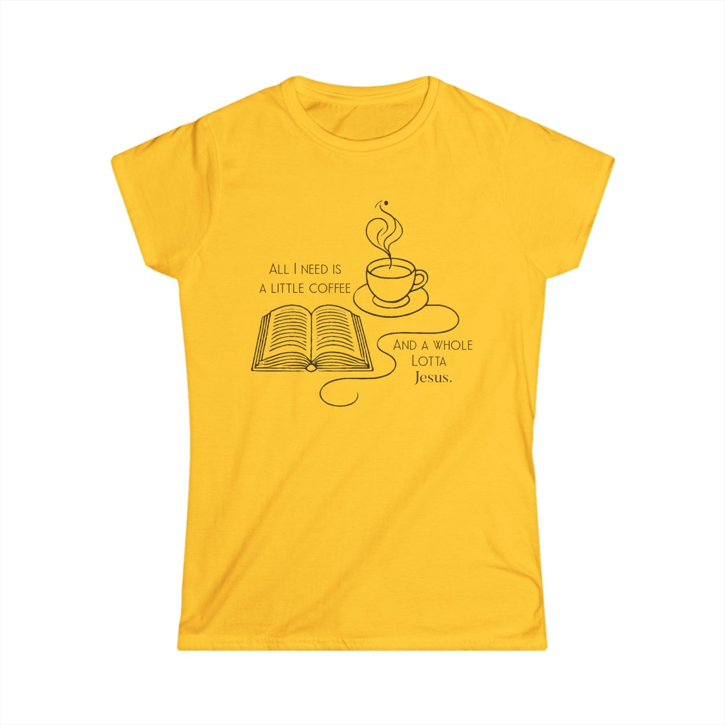 Women's Tee - Coffee & Jesus Design