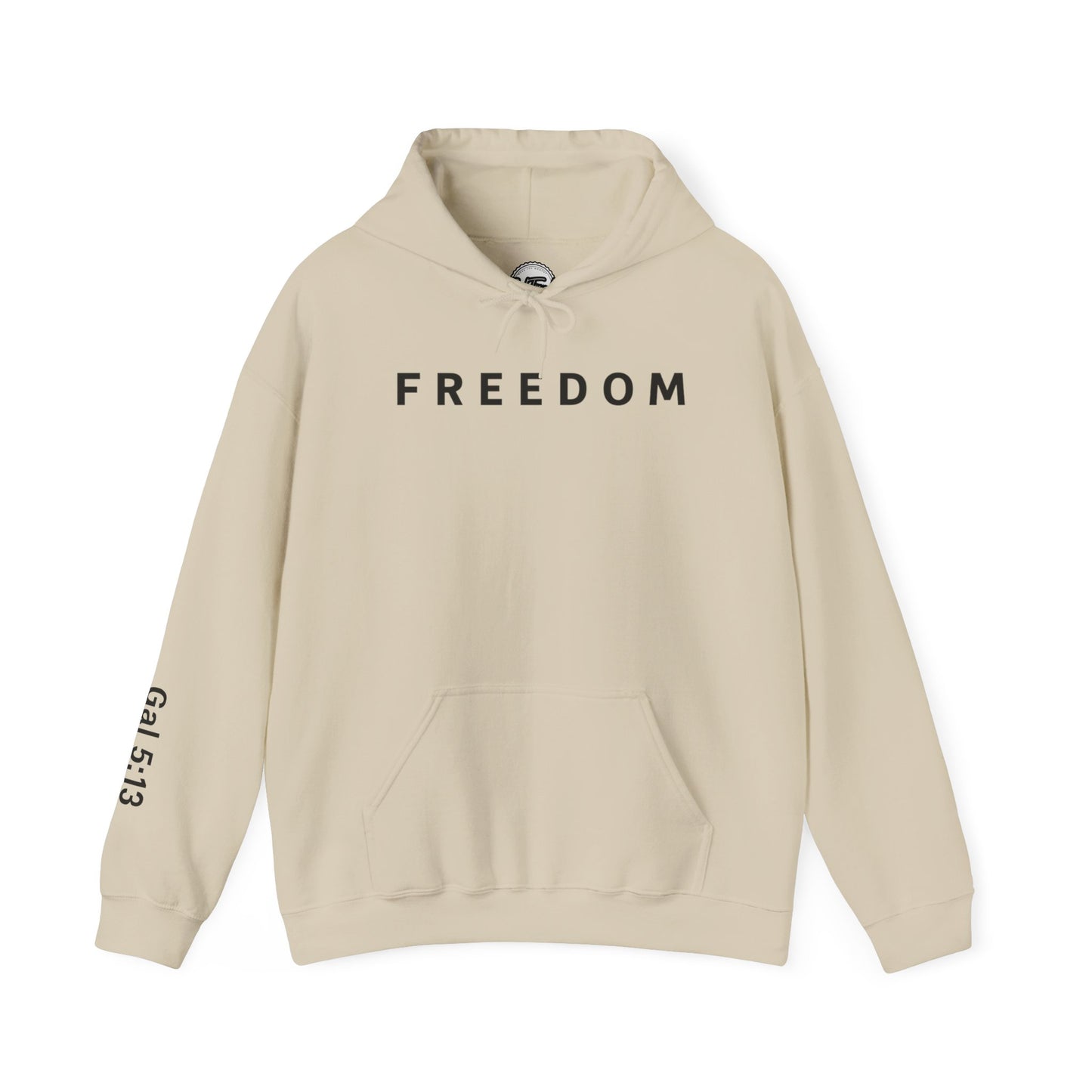 Freedom Hooded Sweatshirt, Cozy Sweatshirt, Religious Apparel, Inspirational Gift, Casual Outfit, Unisex Hoodie