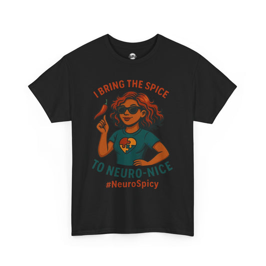 NeuroSpicy Autism Unisex Heavy Cotton Tee - I Bring the Spice to Neuro-Nice