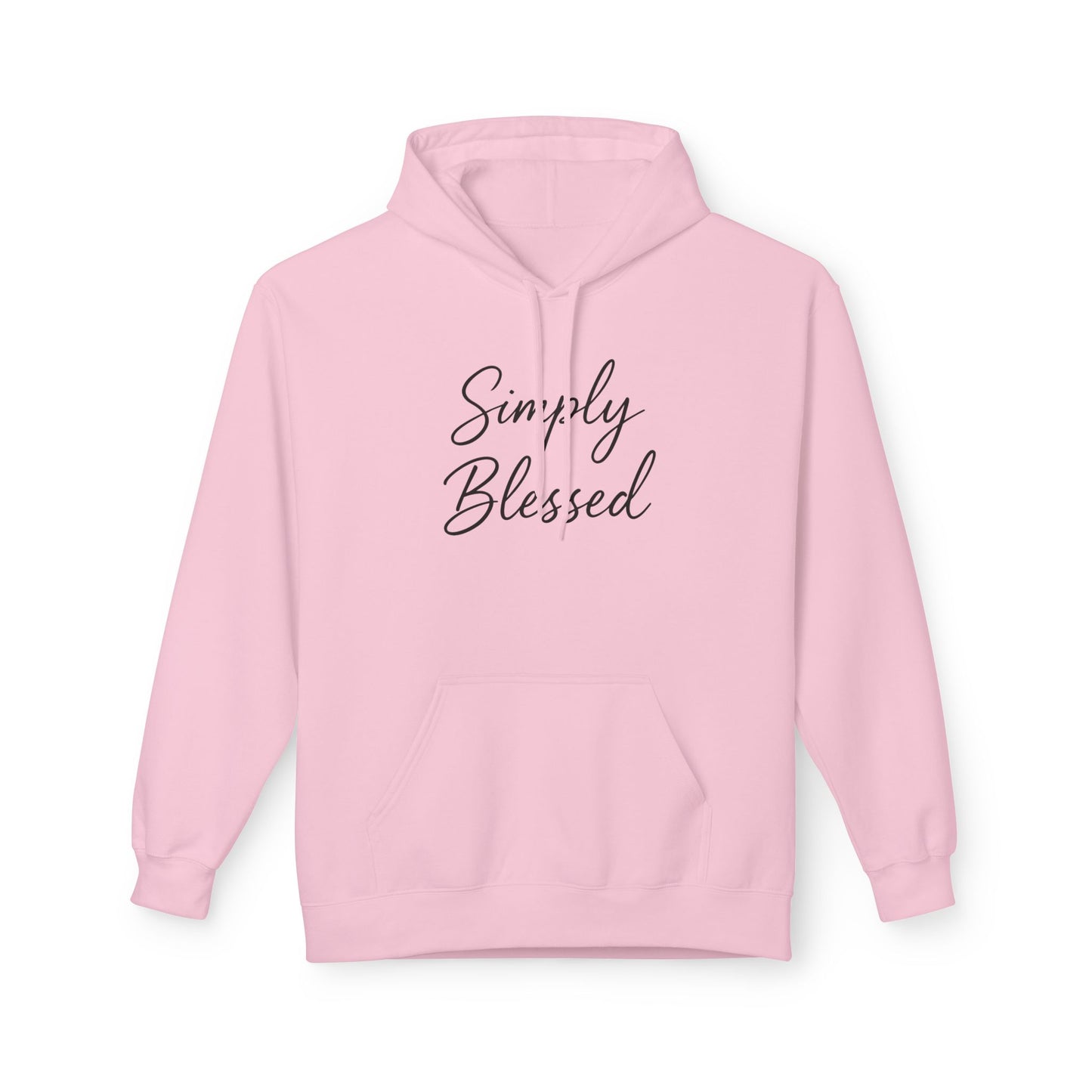 Simply Blessed Unisex Fleece Hoodie - Cozy Spiritual Apparel