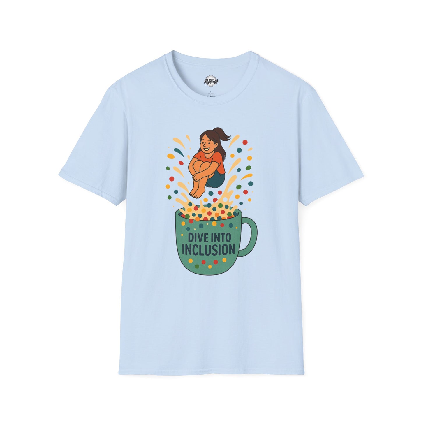 Dive Into Inclusion Unisex Softstyle T-Shirt - Fun & Inclusive Design for Every Occasion
