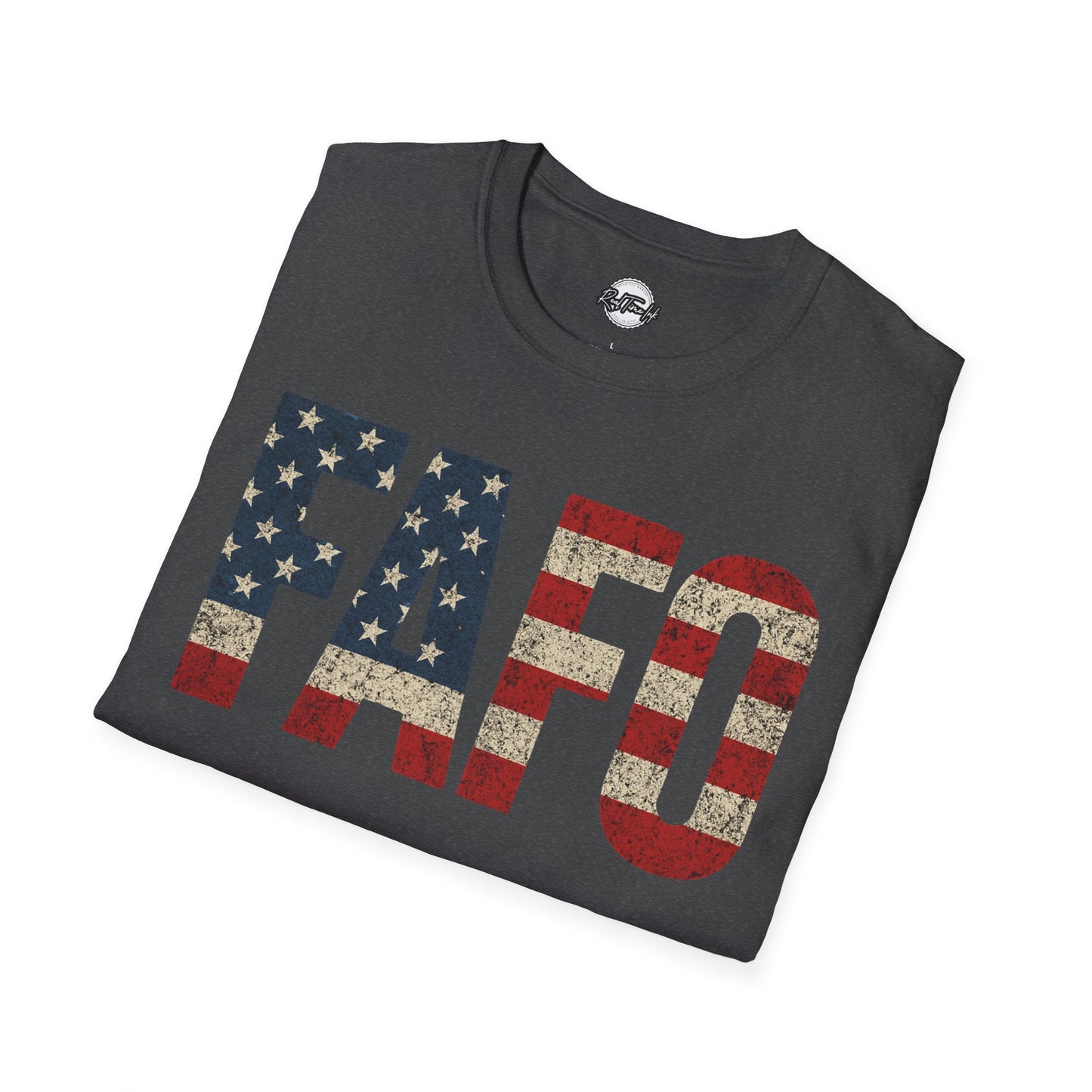 Patriotic FAFO Unisex Softstyle T-Shirt | USA Graphic Tee | Casual Wear, Gift for Holidays, Independence Day
