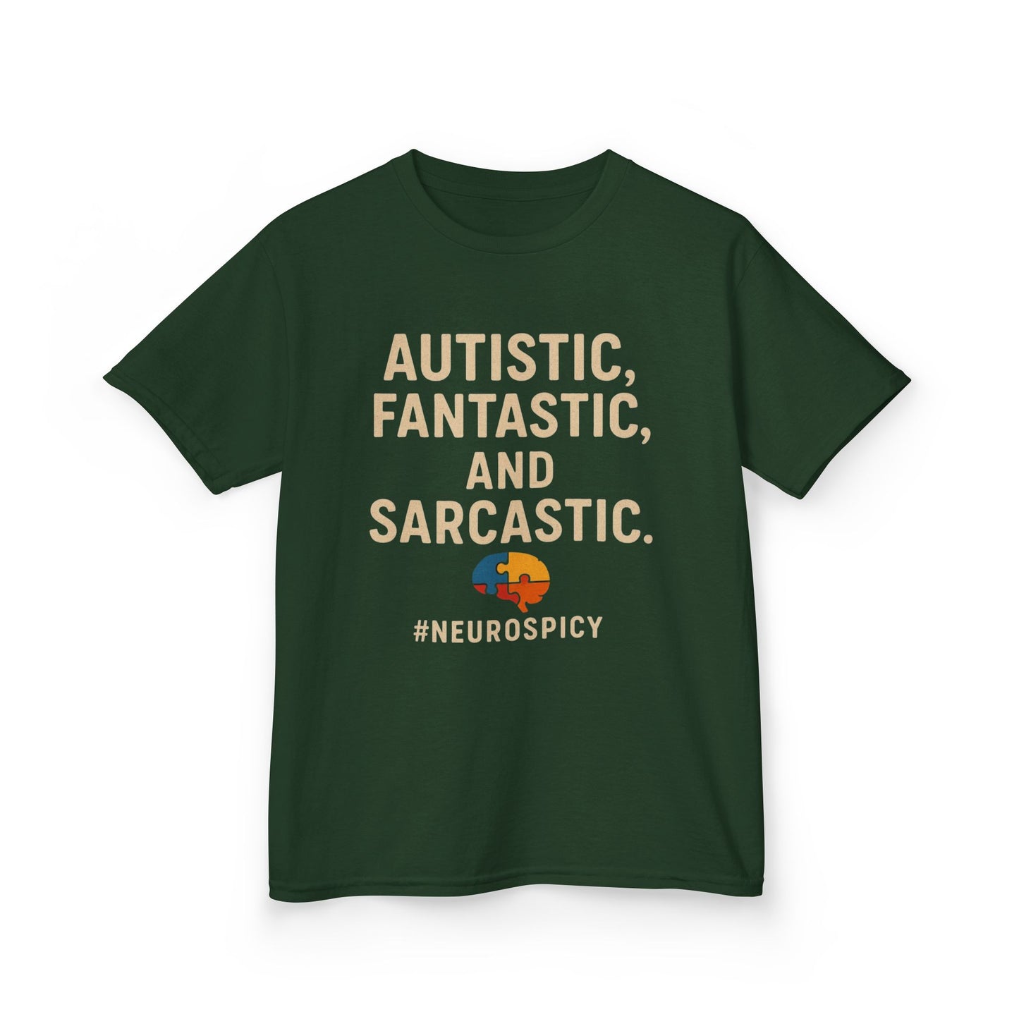 Kids Tee - Autistic, Fantastic, and Sarcastic Design