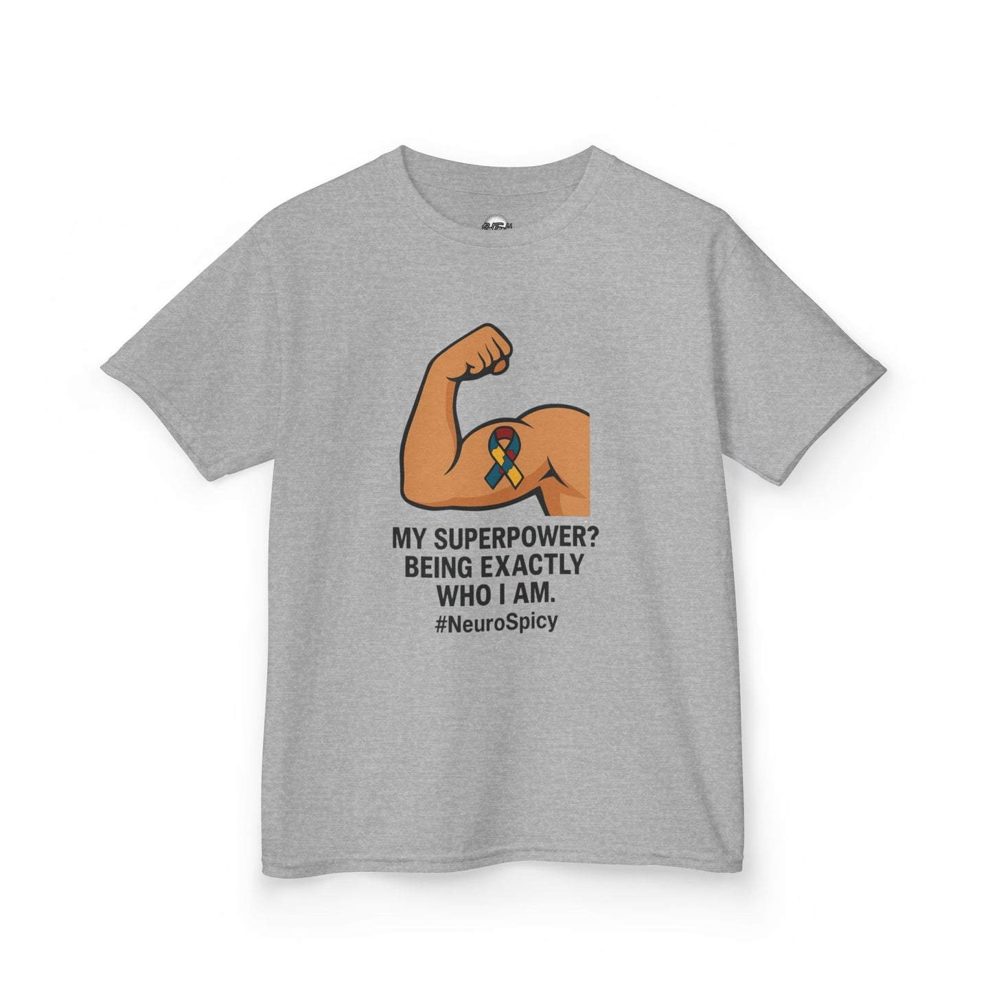 Kids Superpower Autism Tee - "My Superpower? Being Exactly Who I Am" #NeuroSpicy