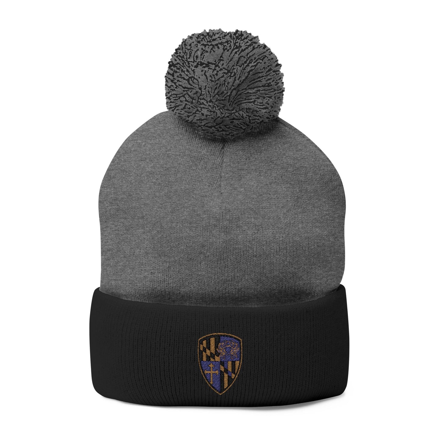 Knit Cap - Purple Blood Embroidery