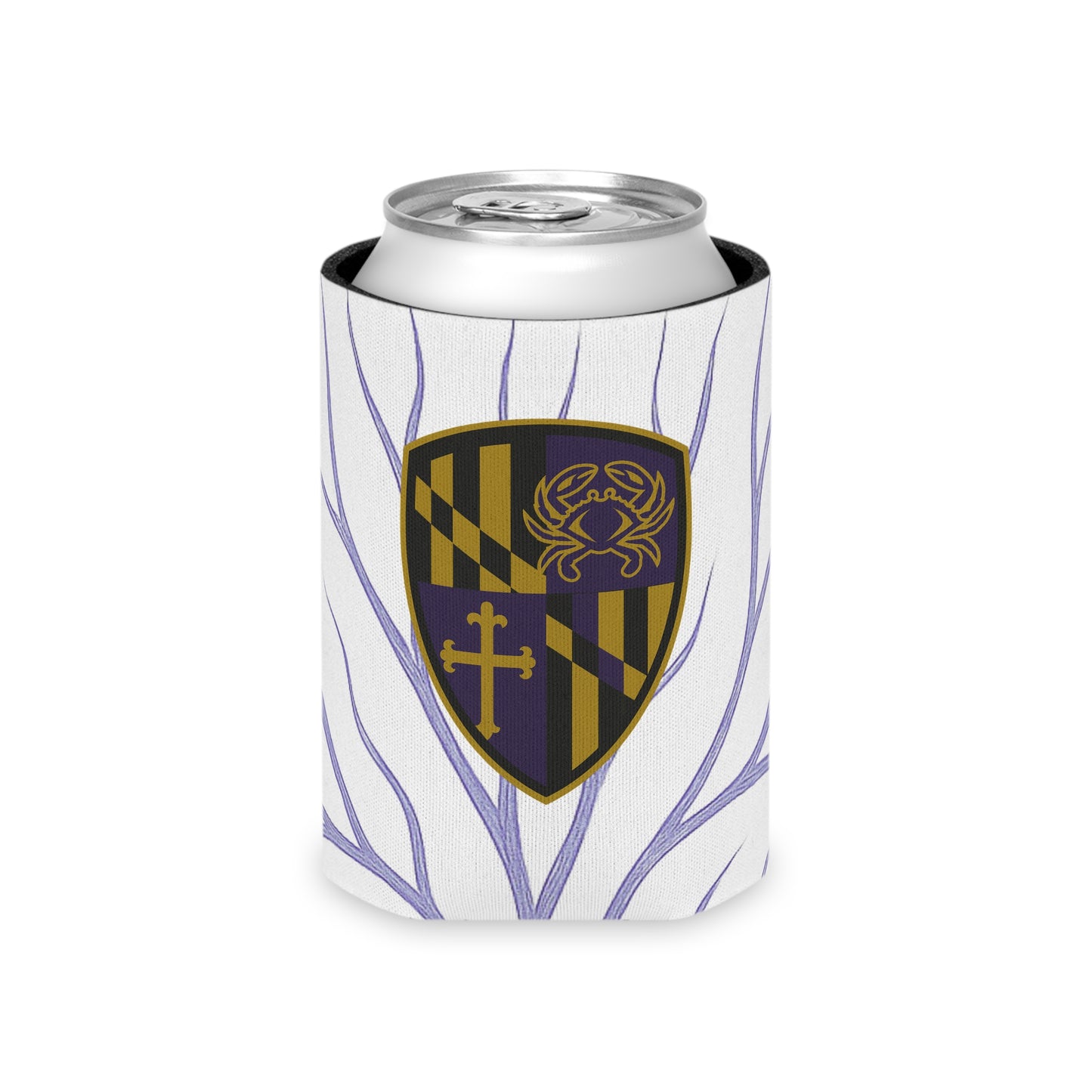 Purple Blood Can Cooler | Maryland Pride Beverage Holder, Coolie for Parties, Barbecue, and Celebrations