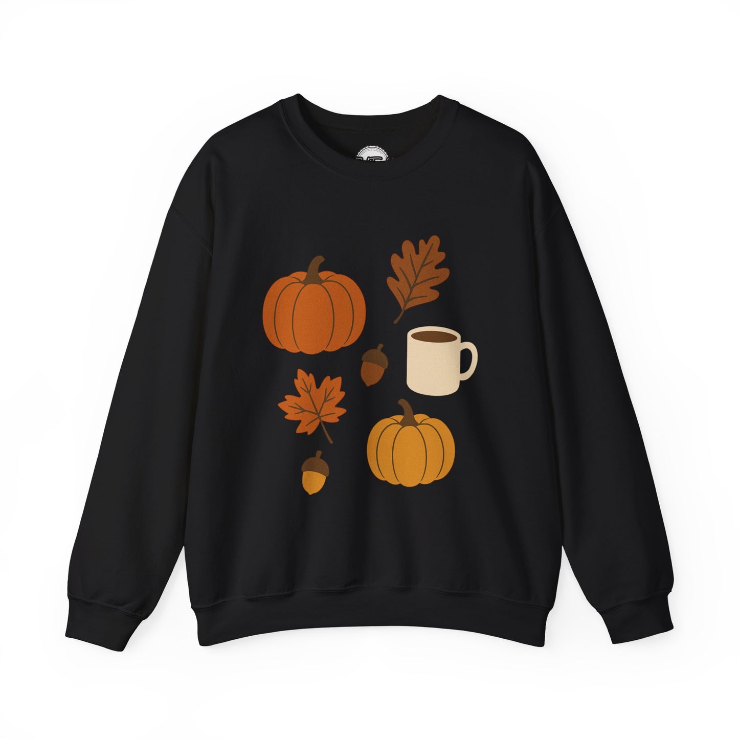Cozy Autumn Crewneck Sweatshirt - Fall Colors, Pumpkin Design, Perfect for Thanksgiving, Gifts for Her, Casual Wear