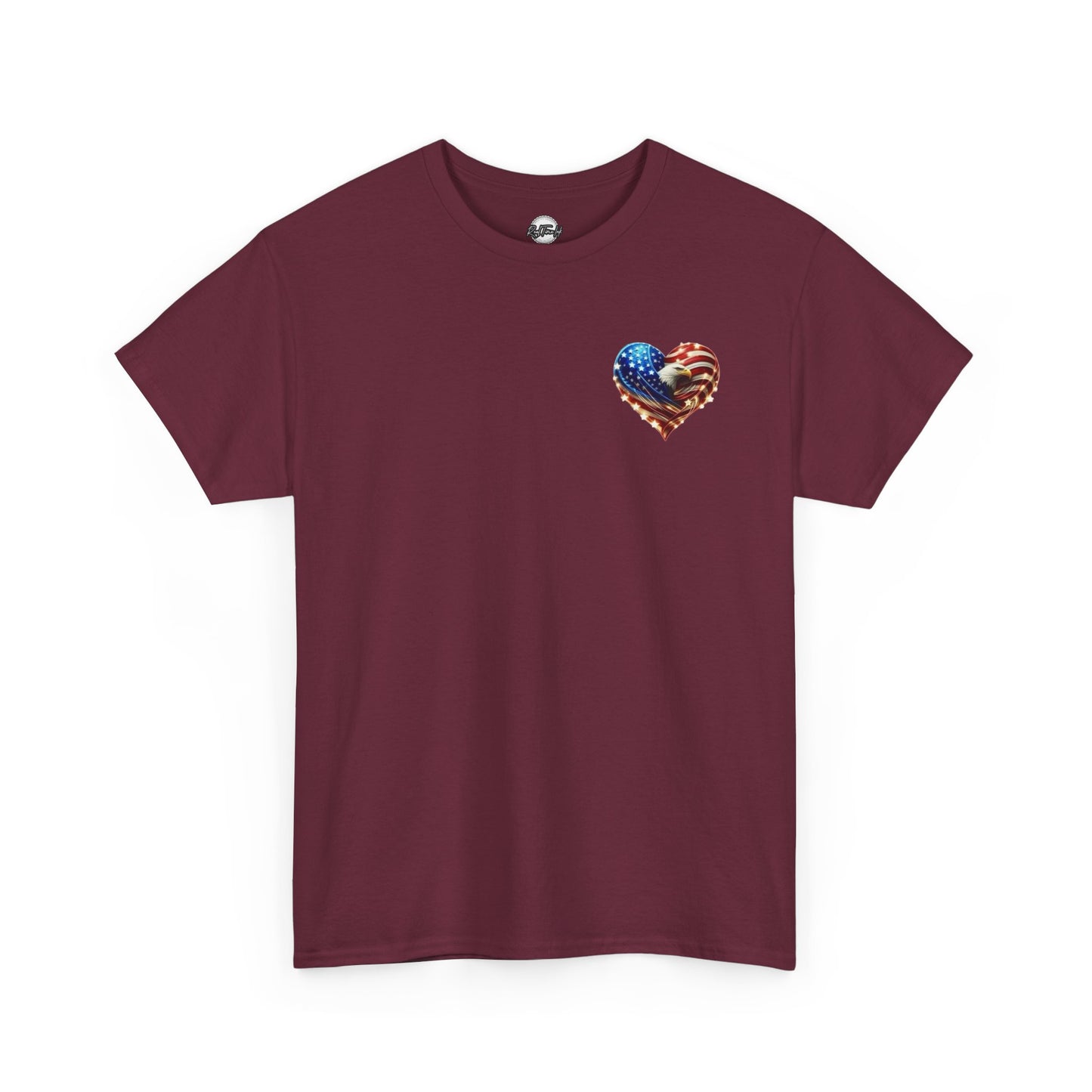 Patriotic Unisex Heavy Cotton Tee - God Country Family, Independence Day Shirt, Veteran Gift, Family Gathering Tee, Fourth of July Clothing