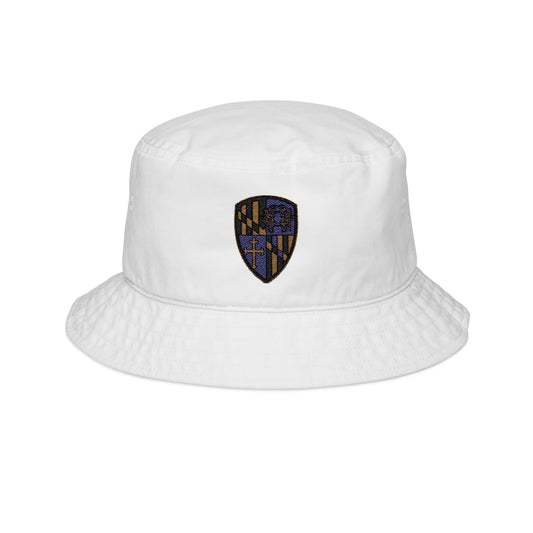 Bucket Hat in Purple Blood Embroidery