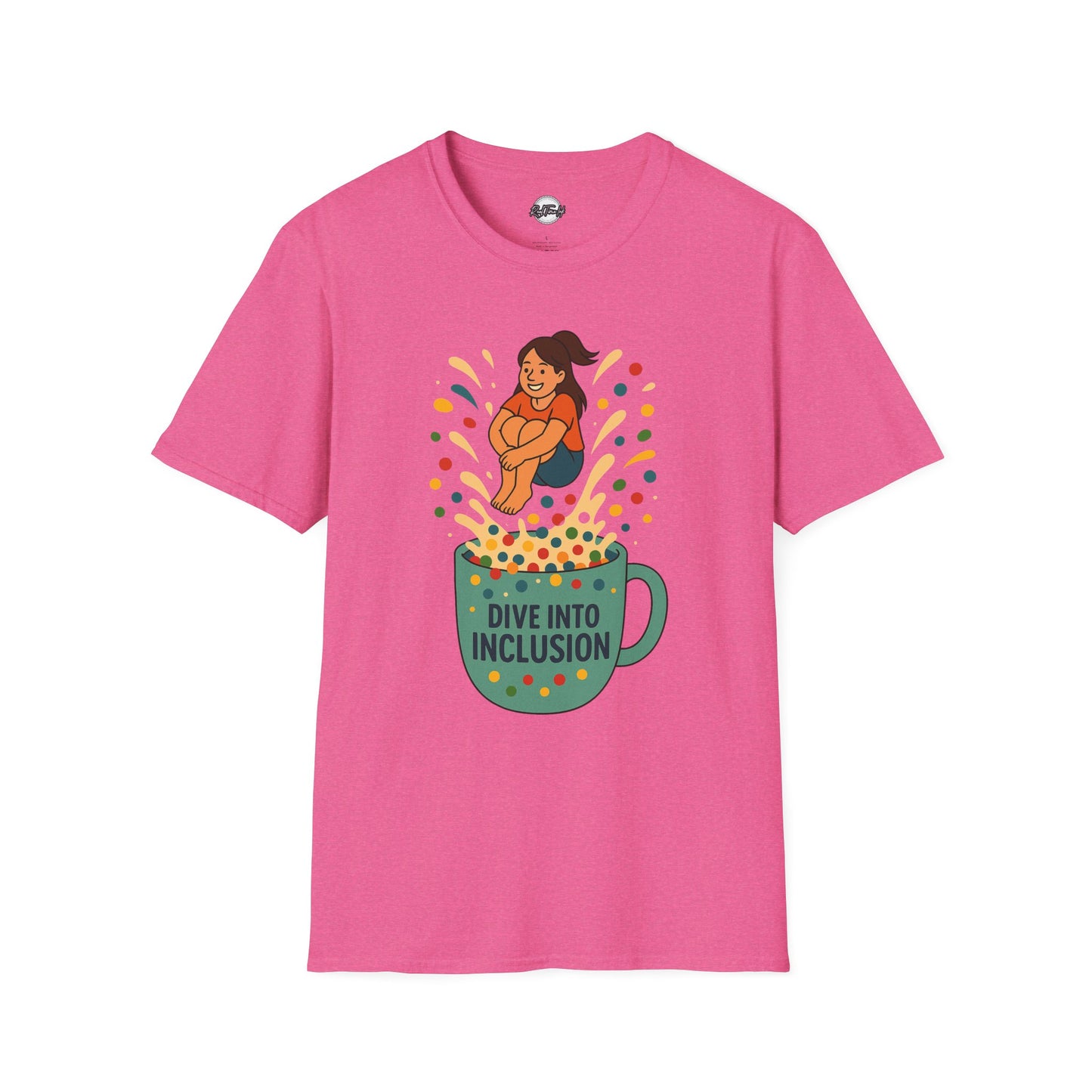 Dive Into Inclusion Unisex Softstyle T-Shirt - Fun & Inclusive Design for Every Occasion