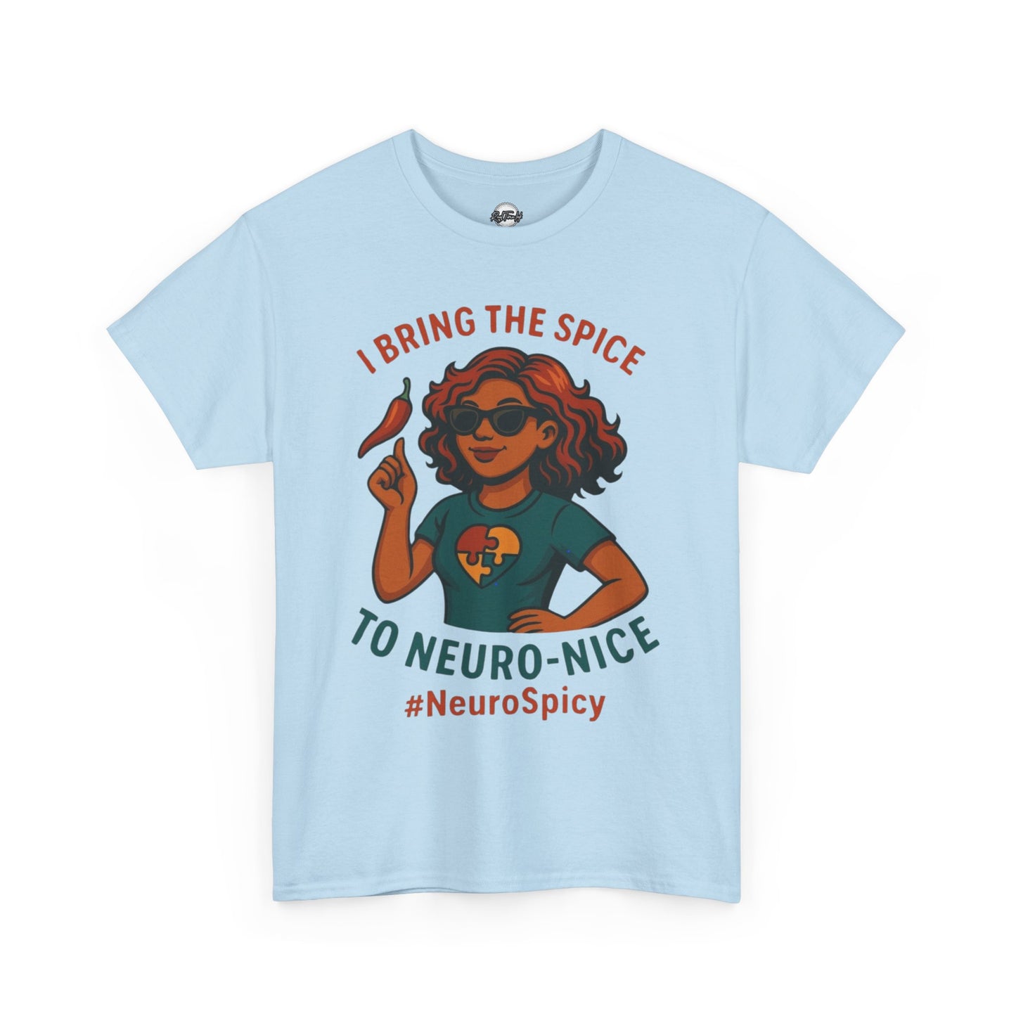 NeuroSpicy Autism Unisex Heavy Cotton Tee - I Bring the Spice to Neuro-Nice
