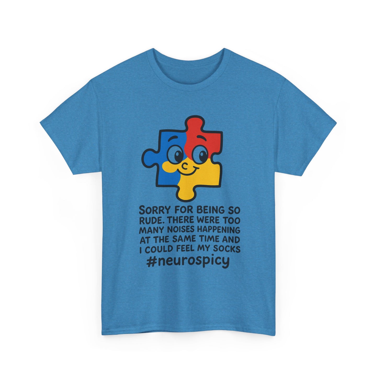 T-Shirt Neurospicy Unisex Heavy Cotton Tee - Unique Design for Spicy Neurology Lovers