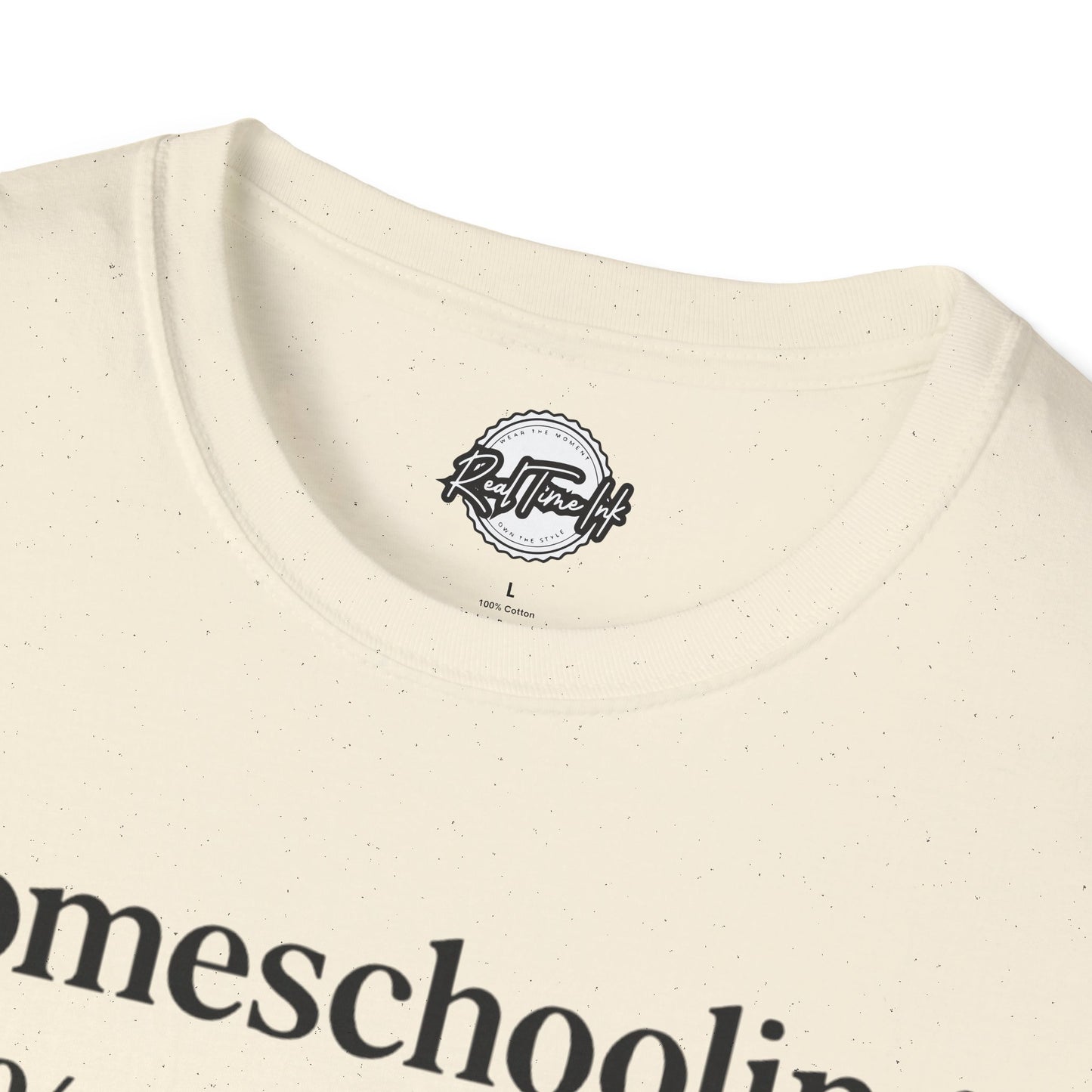 Homeschooling Grit T-Shirt - Unisex Softstyle Tee, Funny Parenting Gift, Education Shirt, Back-to-School, Family Life Apparel
