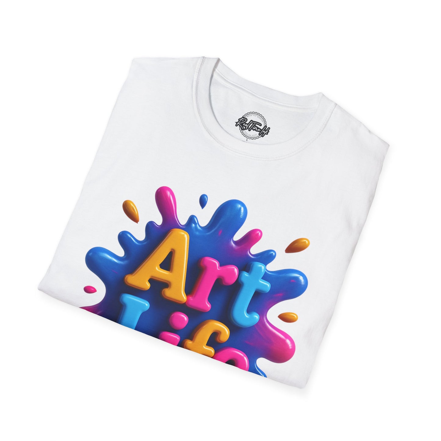 Art Life Unisex Softstyle T-Shirt | Creative Gift for Artists, Art Lovers, Birthday Present, Unique Apparel, Casual Wear