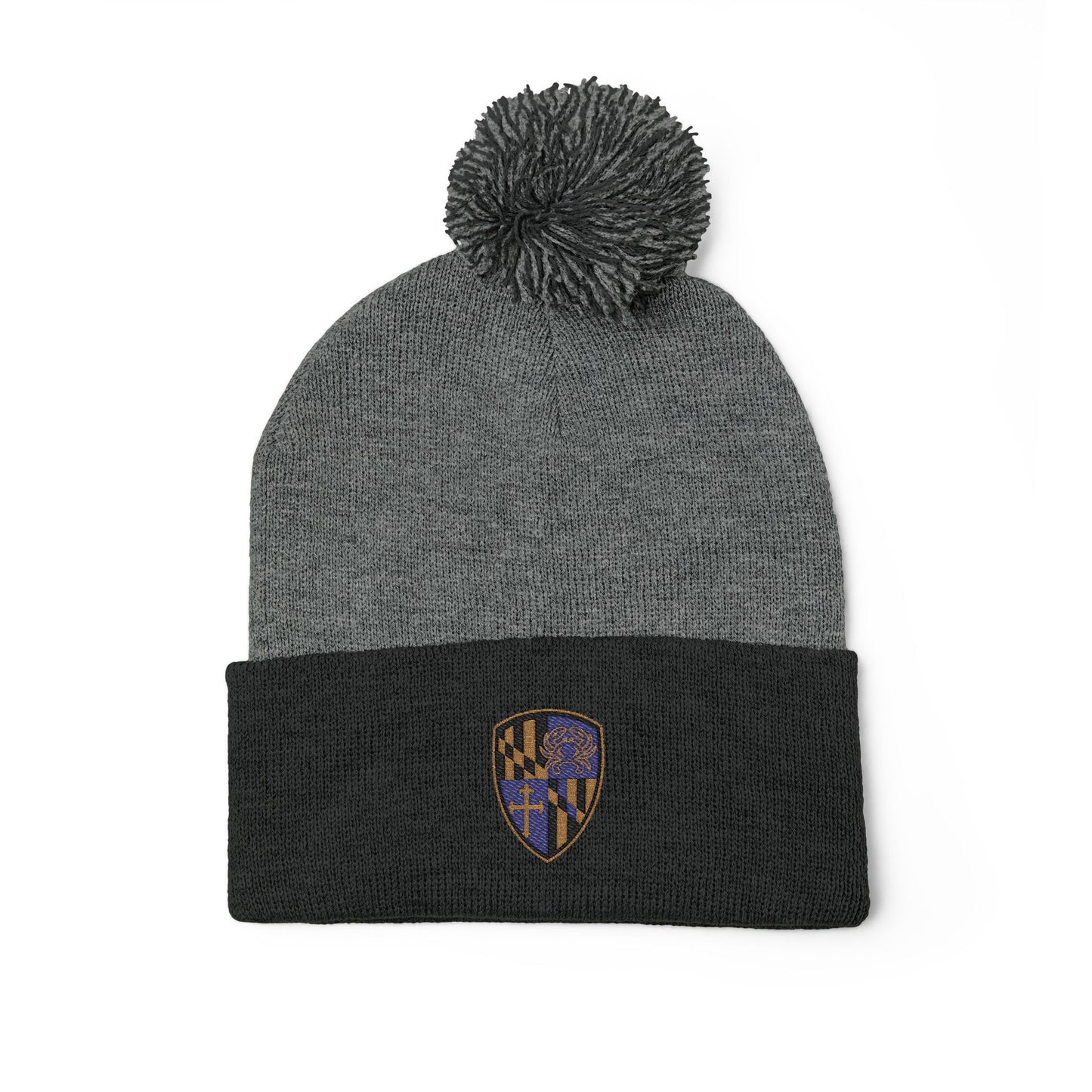 Knit Cap - Purple Blood Embroidery