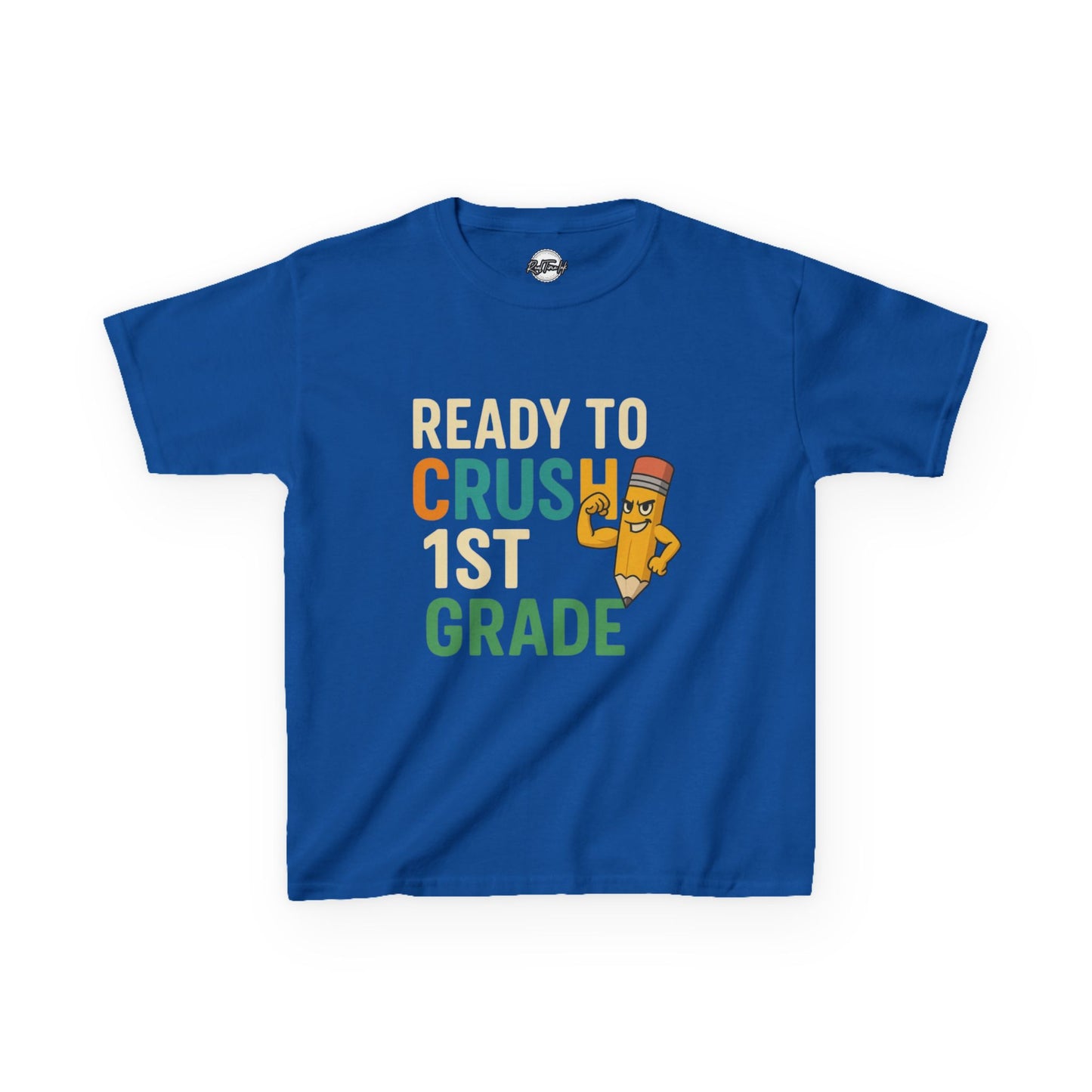 Ready to Crush 1st Grade Kids Tee, Back to School Shirt, Funny Kids T-Shirt, Classroom Apparel, Birthday Gift for Boys