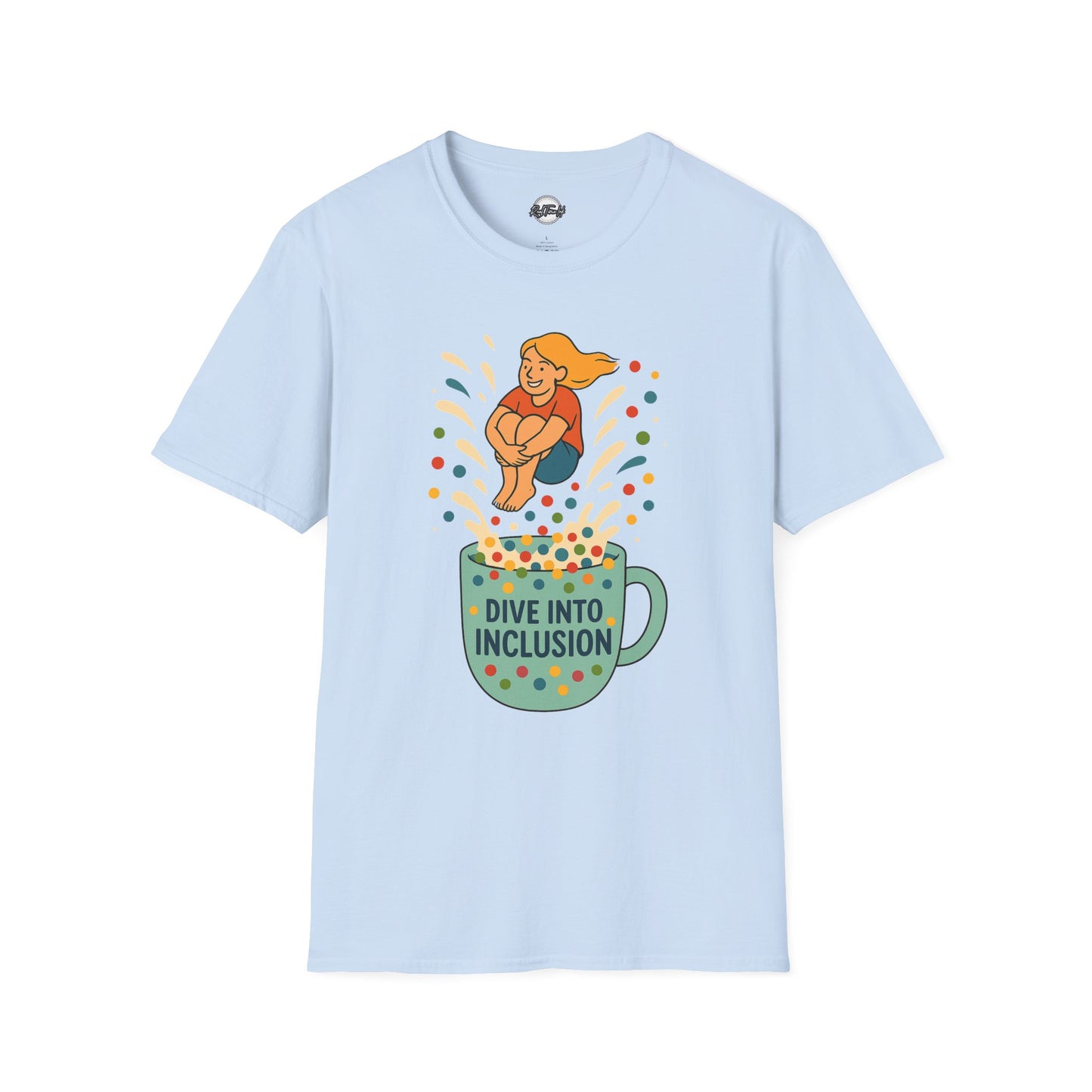 Dive Into Inclusion Unisex Softstyle T-Shirt - Celebrate Diversity and Acceptance