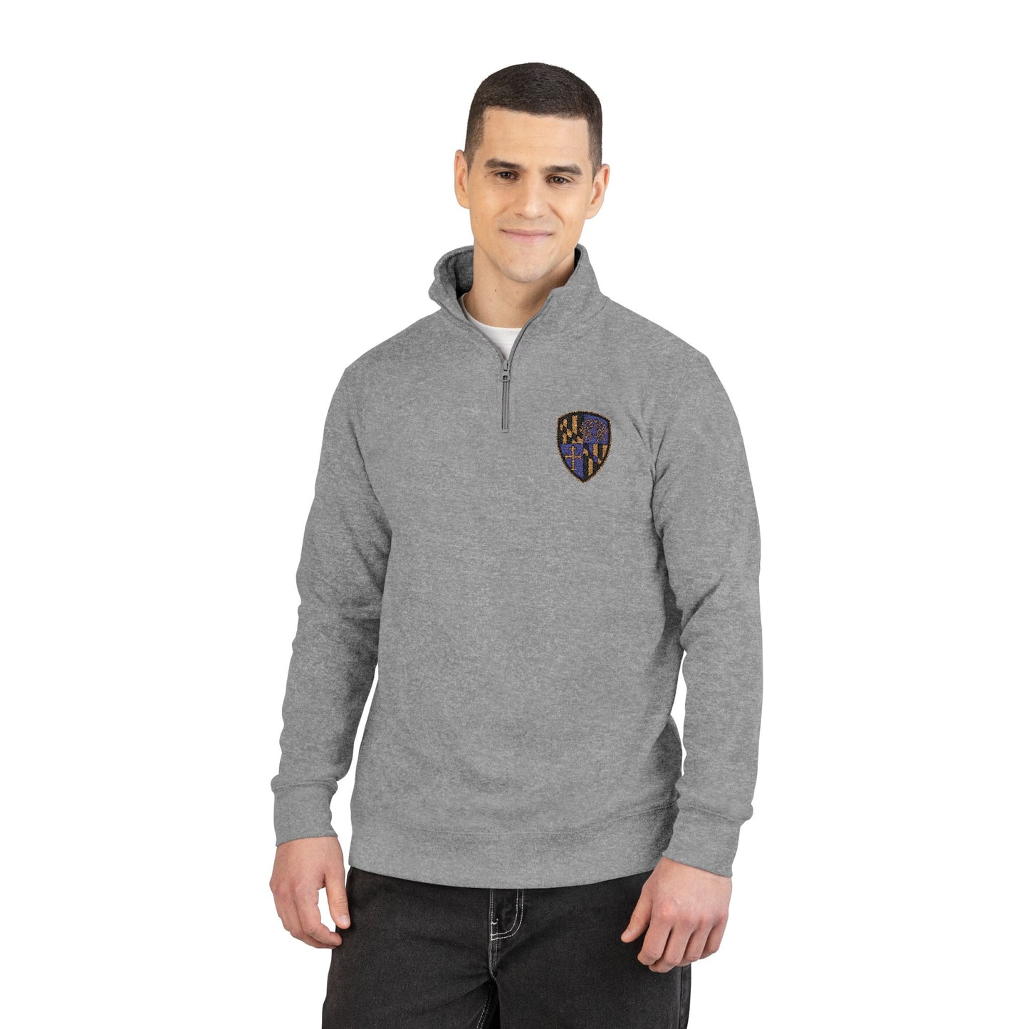 Purple Blood Embroidered Unisex Fleece Pullover, Cozy Sweatshirt, Perfect Gift for Fall, Casual Wear, Unique Statement Piece