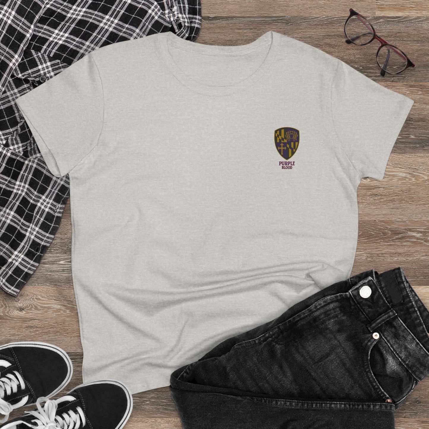 Women's Tee - Purple Blood Design