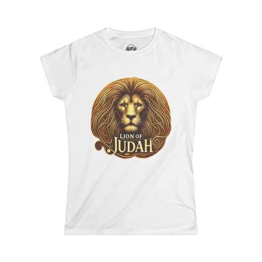 Lion of Judah Women's Softstyle Tee - Faith-Inspired Graphic T-Shirt