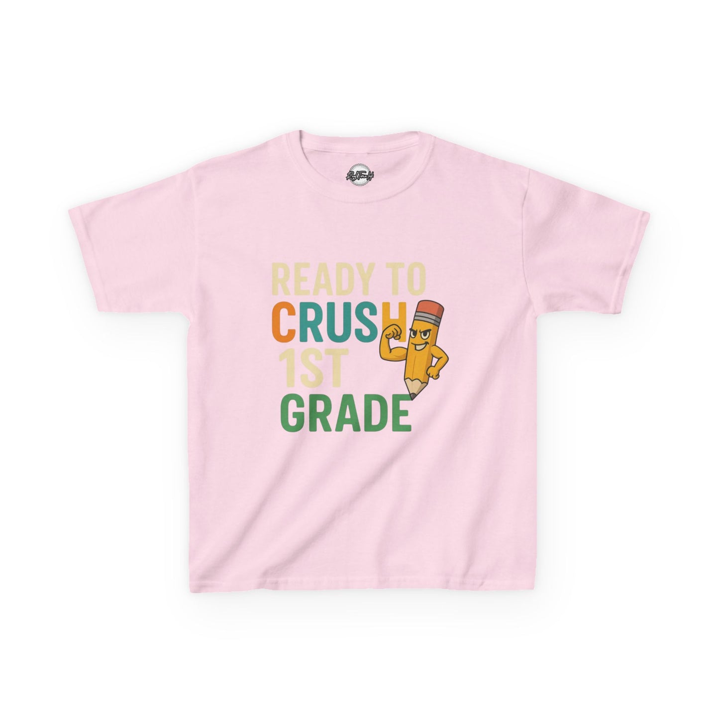 Ready to Crush 1st Grade Kids Tee, Back to School Shirt, Funny Kids T-Shirt, Classroom Apparel, Birthday Gift for Boys