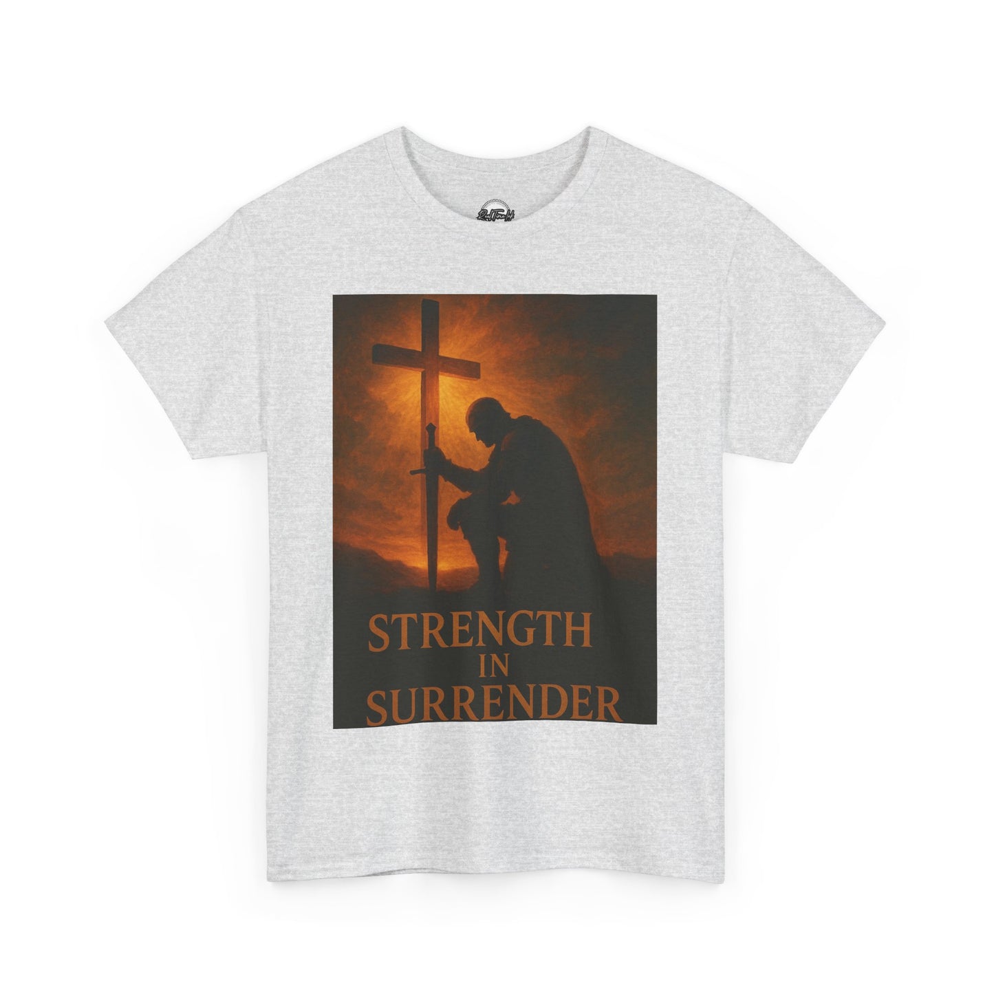 Strength in Surrender Unisex Heavy Cotton Tee - Inspirational Faith T-Shirt for Hope and Comfort