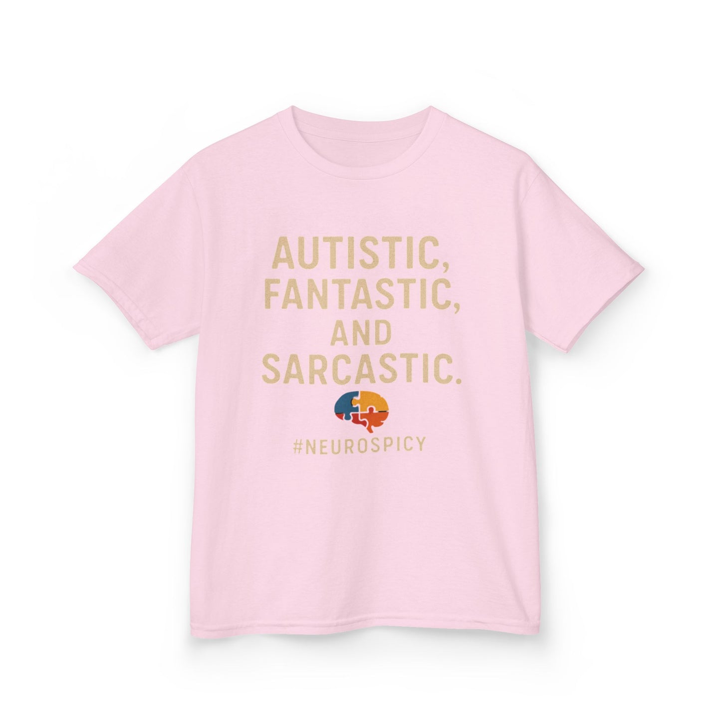 Kids Tee - Autistic, Fantastic, and Sarcastic Design