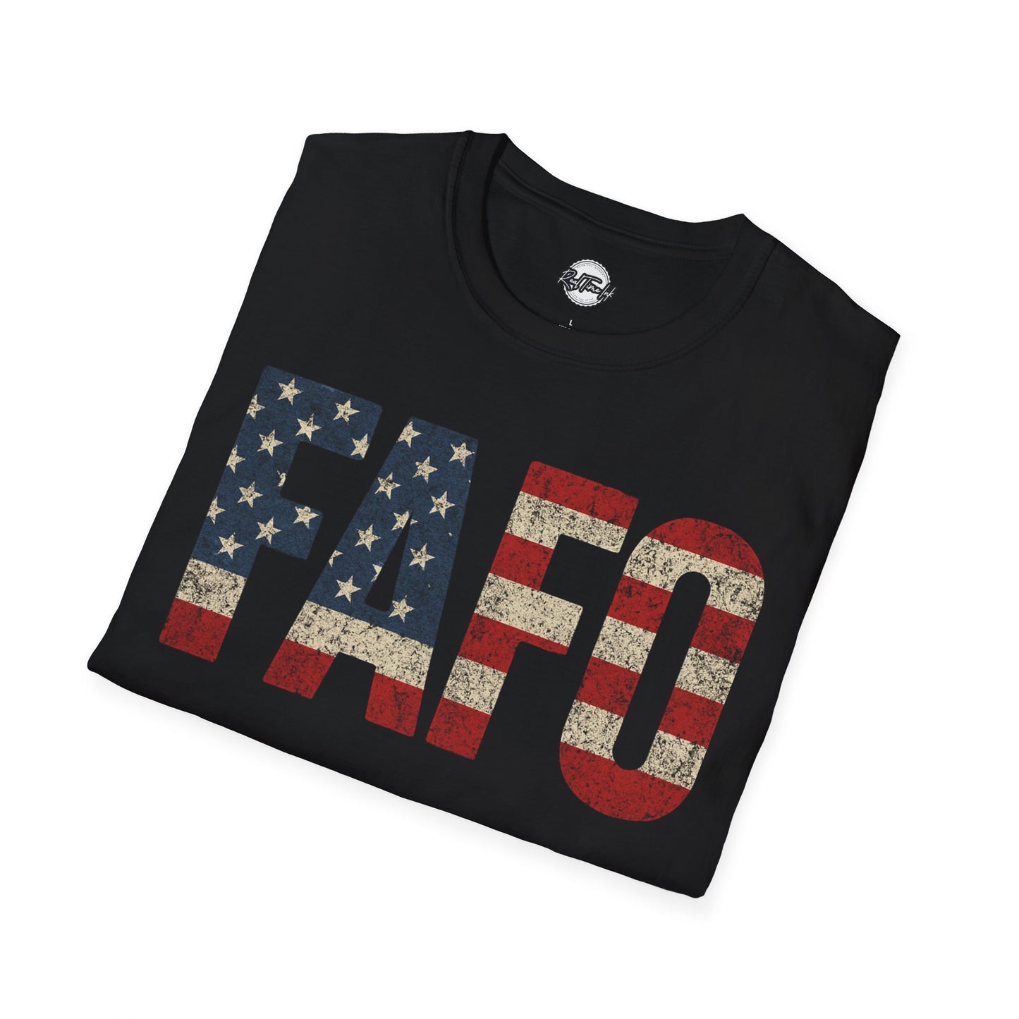 Patriotic FAFO Unisex Softstyle T-Shirt | USA Graphic Tee | Casual Wear, Gift for Holidays, Independence Day