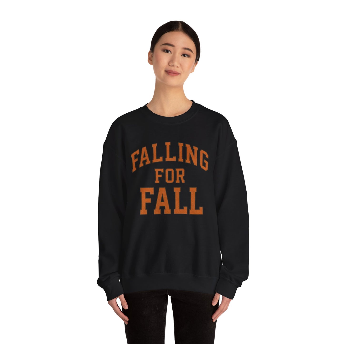 Falling for Fall Sweatshirt | Cozy Unisex Crewneck for Autumn, Seasonal Fashion, Fall Chill, Thanksgiving, Gifts