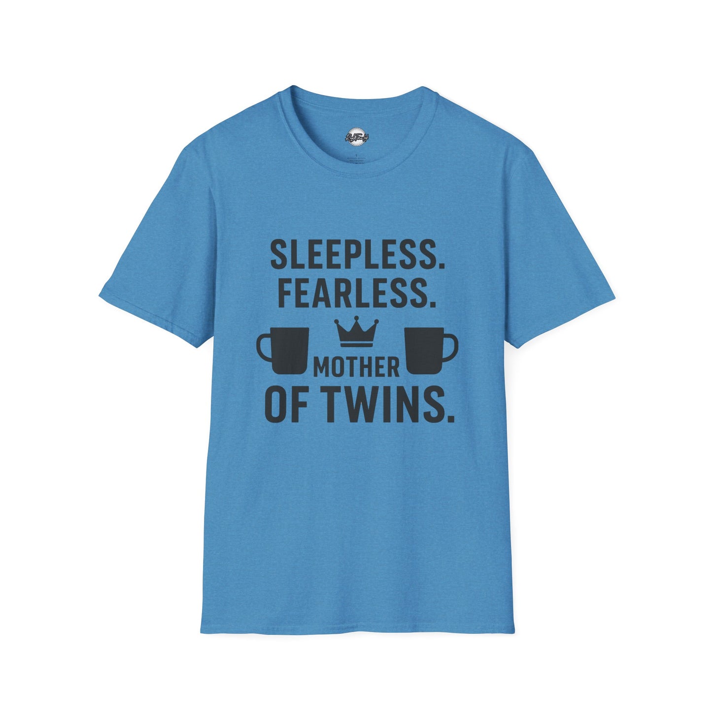 Sleepless Fearless Mother of Twins Unisex Softstyle T-Shirt