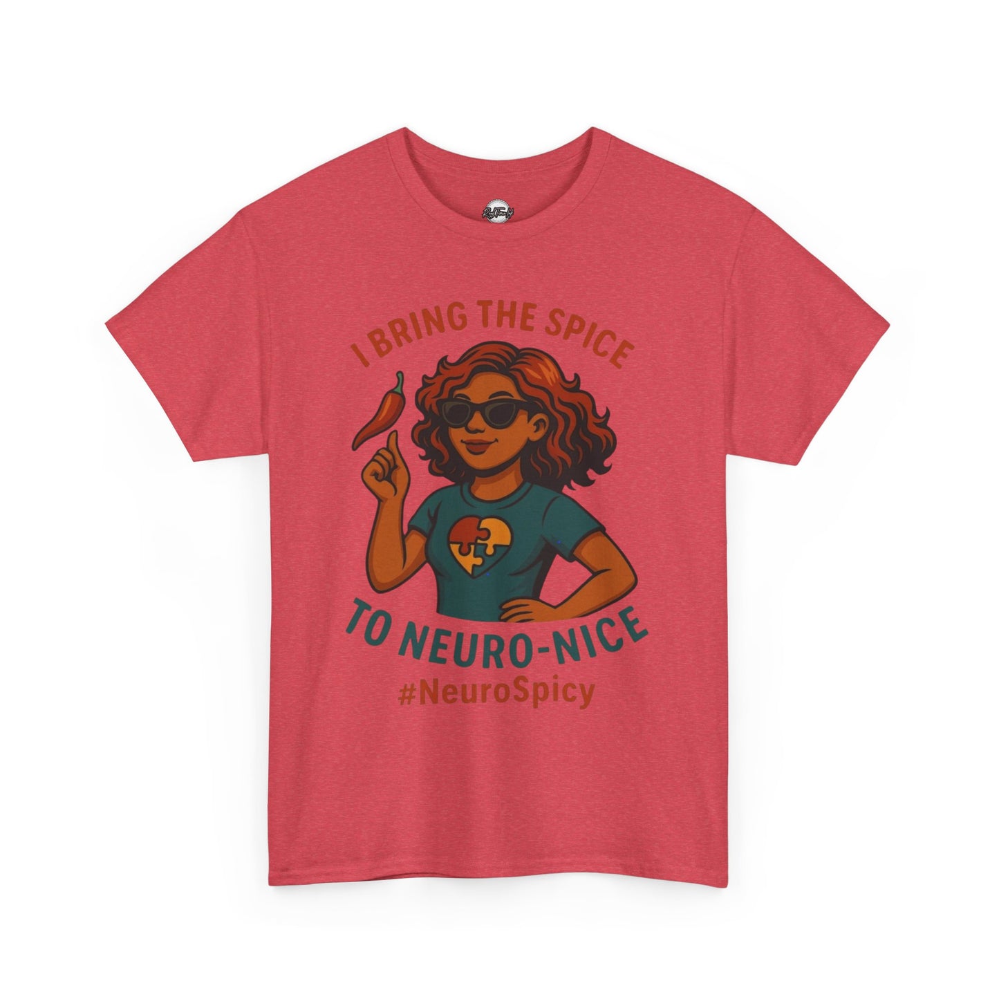 NeuroSpicy Autism Unisex Heavy Cotton Tee - I Bring the Spice to Neuro-Nice