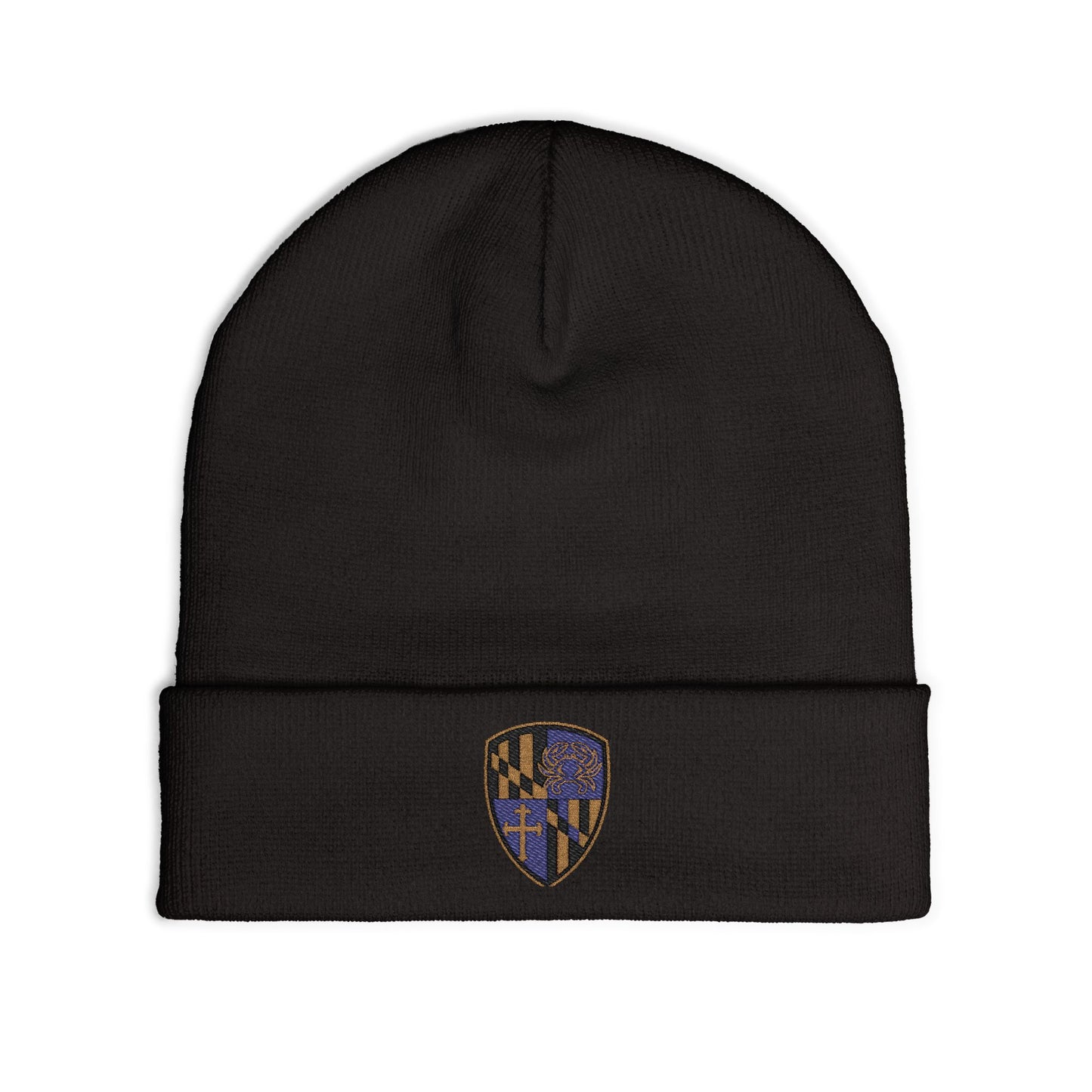 Beanie Hat Purple Blood Embroidery