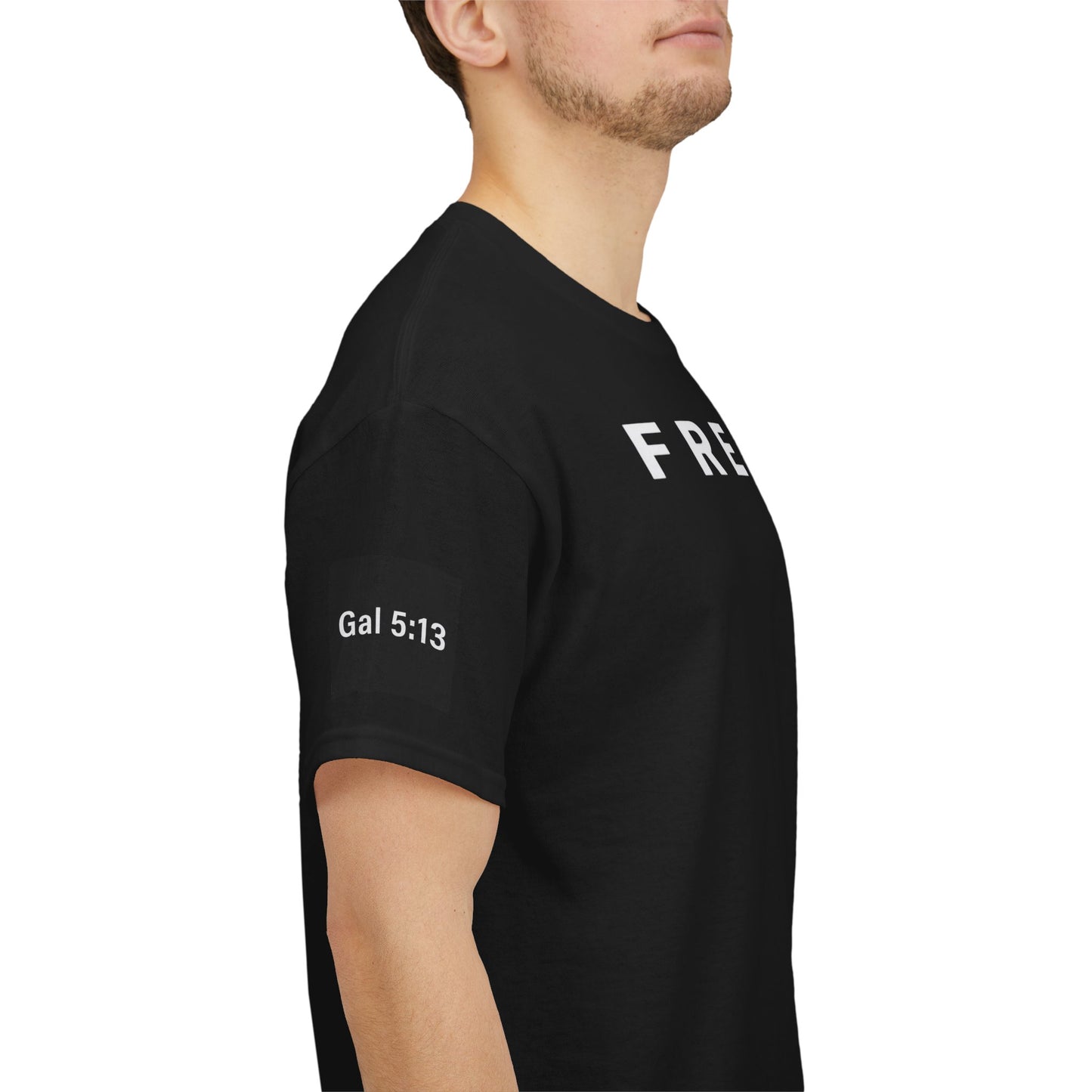Freedom Gal 5:13 Unisex Heavy Cotton Tee, Casual Graphic T-Shirt, Comfortable Everyday Wear, Inspirational Gift, Freedom Clothing