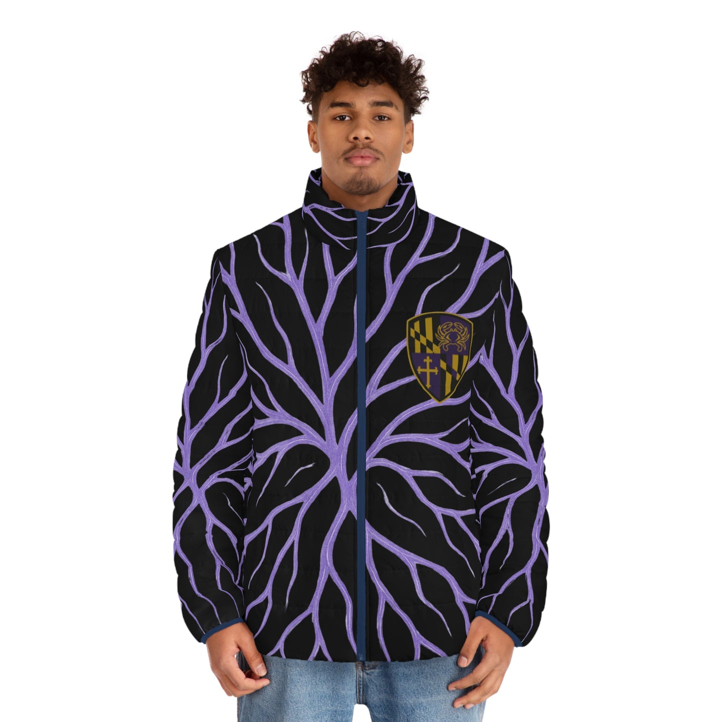 Baltimore Blood Men's Puffer Jacket | Cozy, Urban Style for Every Occasion | Perfect for Fall/Winter, Sports, and Casual Wear