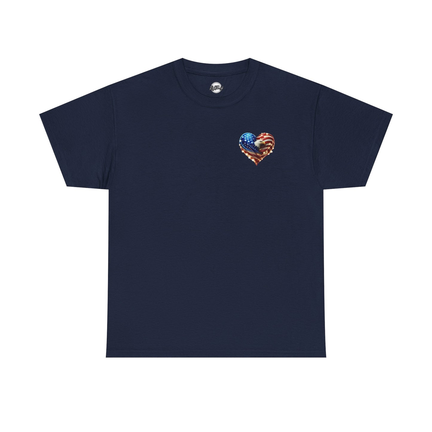 Patriotic Unisex Heavy Cotton Tee - God Country Family, Independence Day Shirt, Veteran Gift, Family Gathering Tee, Fourth of July Clothing